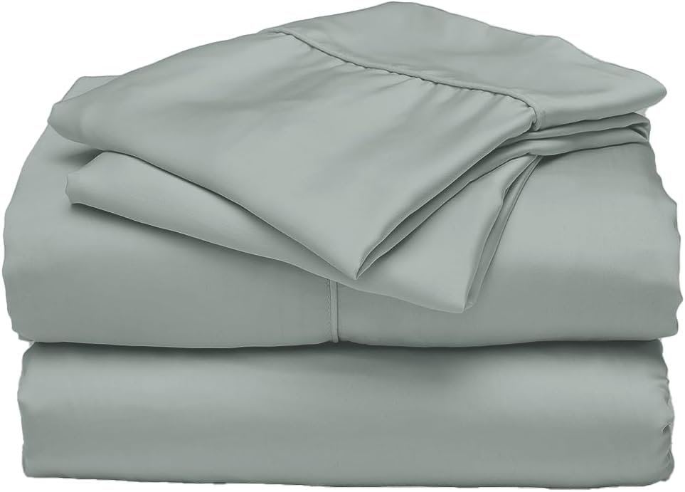 Sage green Cal King bamboo sheets by Ettitude